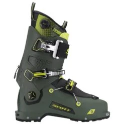 Chaussures De Ski Randonnée Scott Freeguide Carbon Military Green Yellow