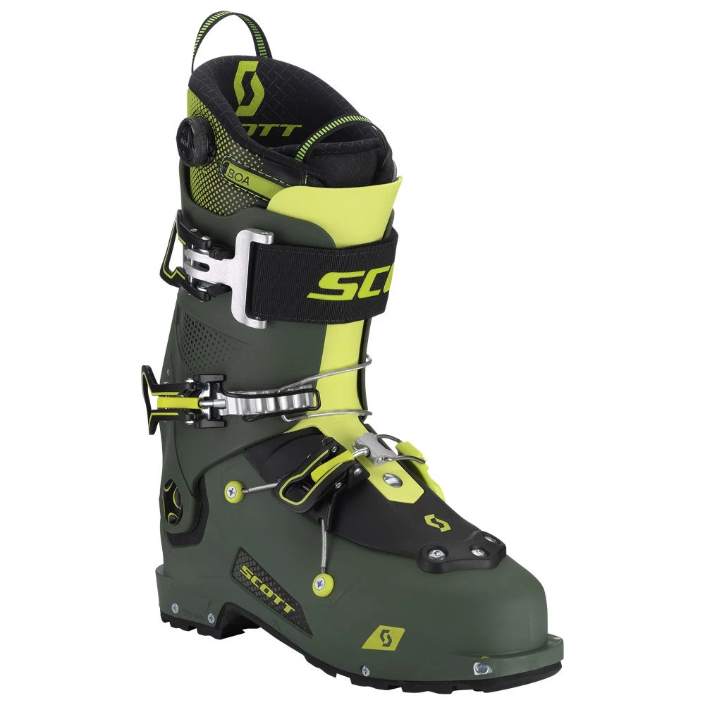 Chaussures De Ski Randonnée Scott Freeguide Carbon Military Green Yellow 4 Chaussures De Ski Randonnée Scott Freeguide Carbon Military Green Yellow – Image 2